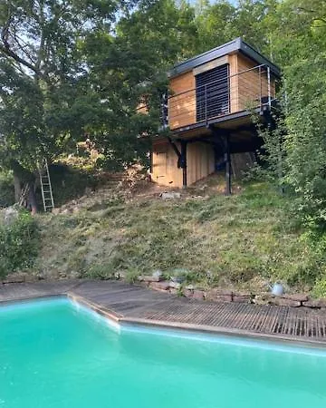 Le Moonloft Insolite Tiny-house Dans Les Arbres & 1 Seance De Sauna Pour 2 Avec Vue Panoramique Casa de Férias Osenbach