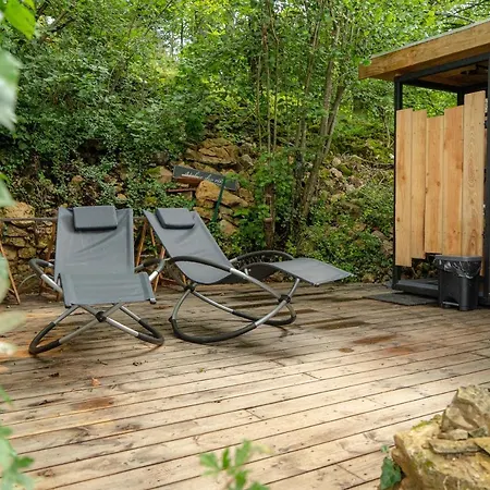 Casa de Férias Le Moonloft Insolite Tiny-house Dans Les Arbres & 1 Seance De Sauna Pour 2 Avec Vue Panoramique Osenbach