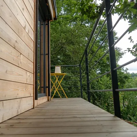 Le Moonloft Insolite Tiny-house Dans Les Arbres&1 Séance De Sauna Pour 2 Avec Vue Panoramique Osenbach