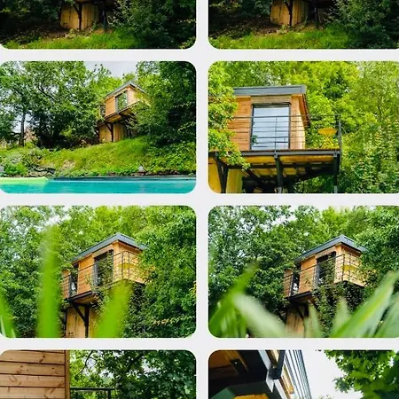 Le Moonloft Insolite Tiny-house Dans Les Arbres & 1 Seance De Sauna Pour 2 Avec Vue Panoramique Semesterbostad *